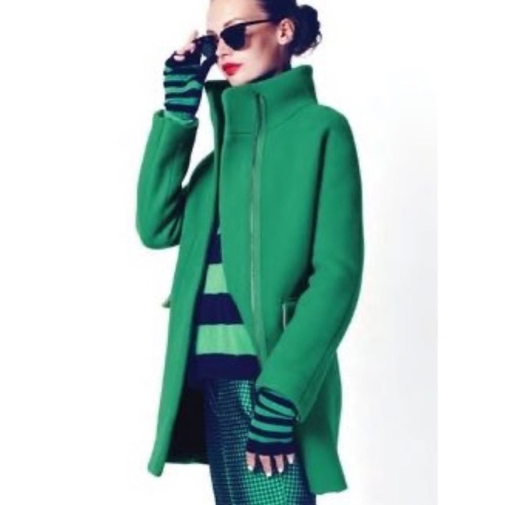 NWOT Jcrew Cocoon Coat in stadium cloth size 4
